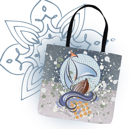 Sailboat Graphic Tote Bag - BoatBird® Collection