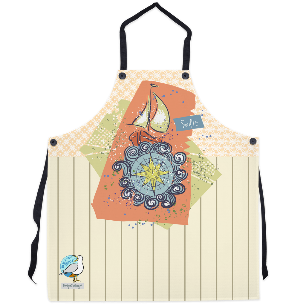 Sailboat Graphic Apron - BoatBird Collection