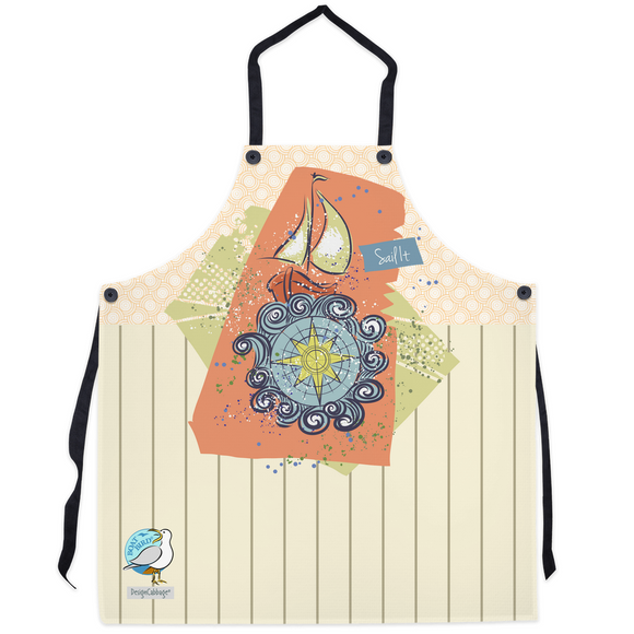 Sailboat Graphic Apron - BoatBird® Collection