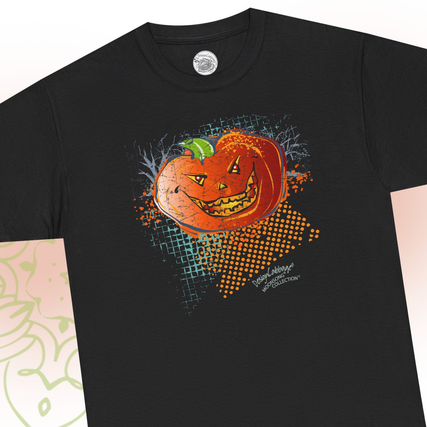 Sarcastic Halloween Pumpkin Graphic T-Shirt - MoonSong® Collection - Unisex-Fit Tee