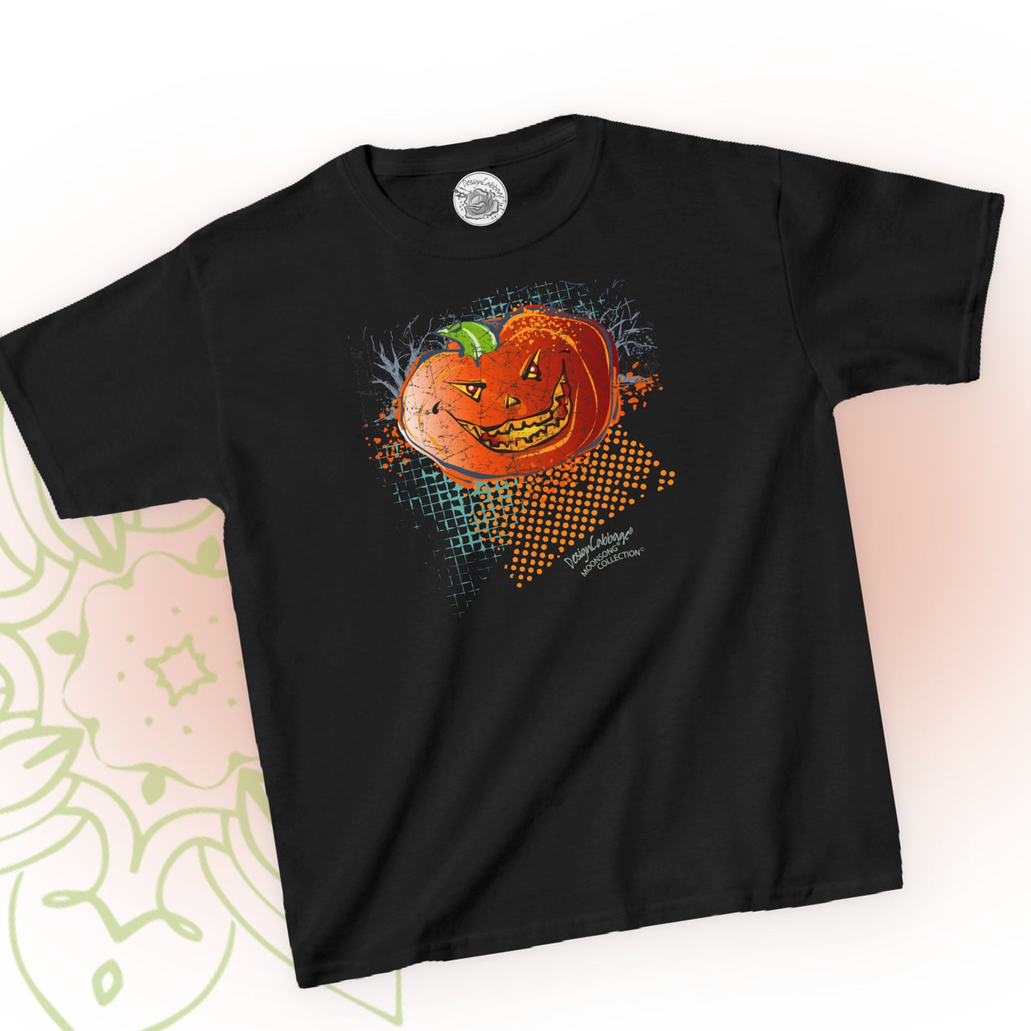 Sarcastic Halloween Pumpkin Graphic T-Shirt - MoonSong® Collection - Kids' Tee