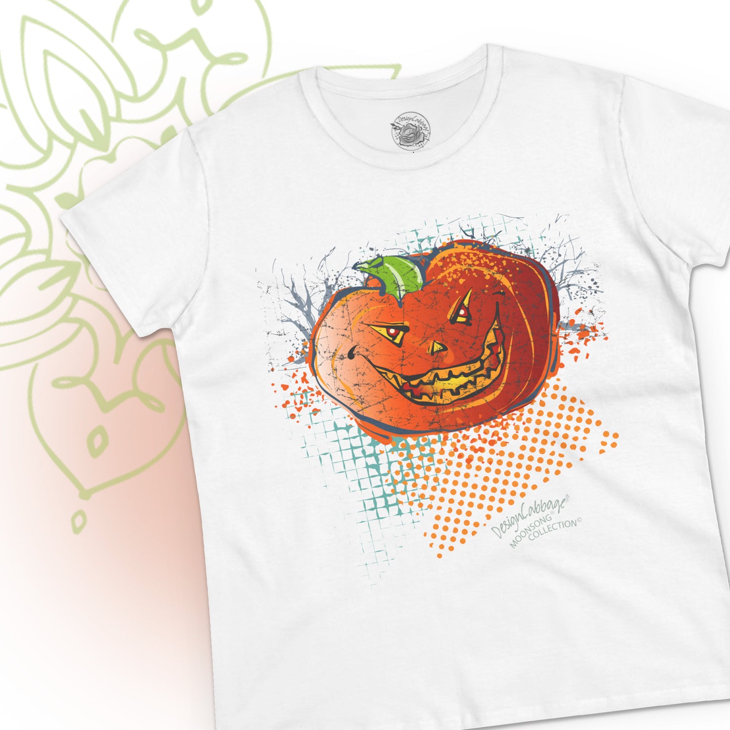 Sarcastic Halloween Pumpkin Graphic T-Shirt - MoonSong® Collection - Women's Tee