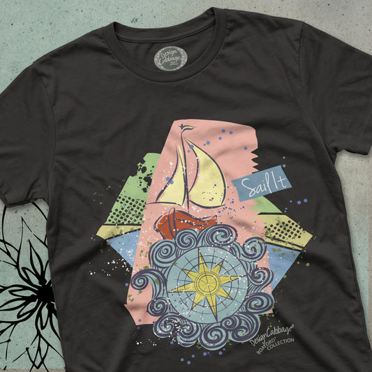 Sailboat Graphic T-Shirt - BoatBird® Collection - Women's Tee