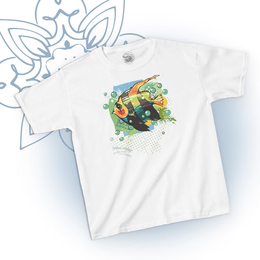 Tropical Fish Art Graphic T-Shirt - ScubaCrew® Collection - Kids' Tee
