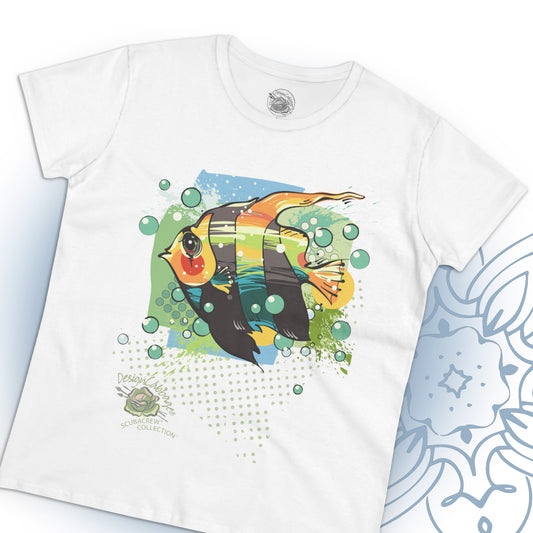 Tropical Fish Art Graphic T-Shirt - ScubaCrew® Collection - Women's Tee