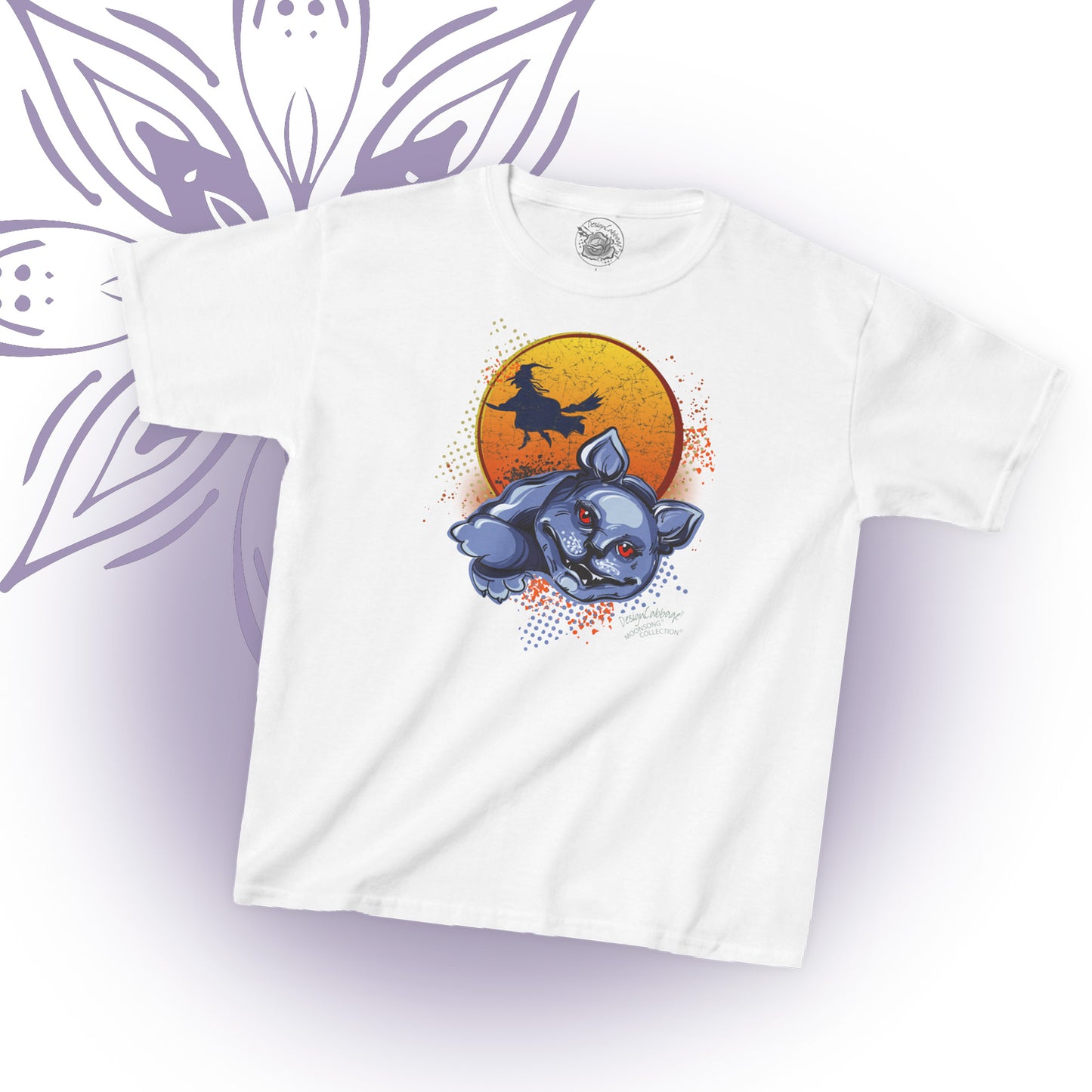 Halloween Cat Graphic T-Shirt - MoonSong® Collection - Kid's Tee