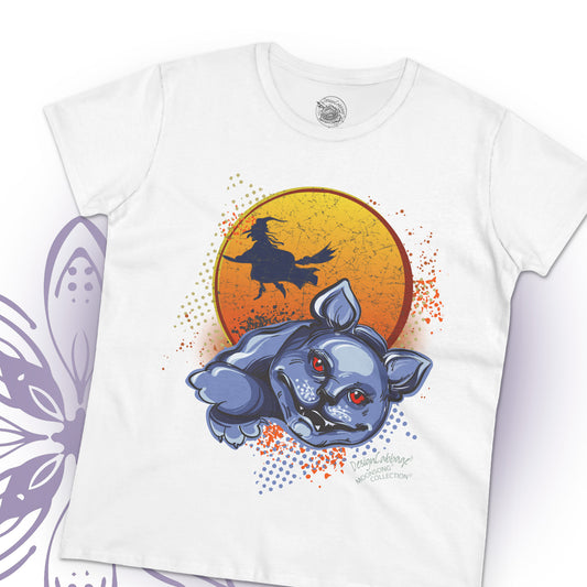 Halloween Sarcastic Cat Graphic T-Shirt - MoonSong® Collection - Women's Tee