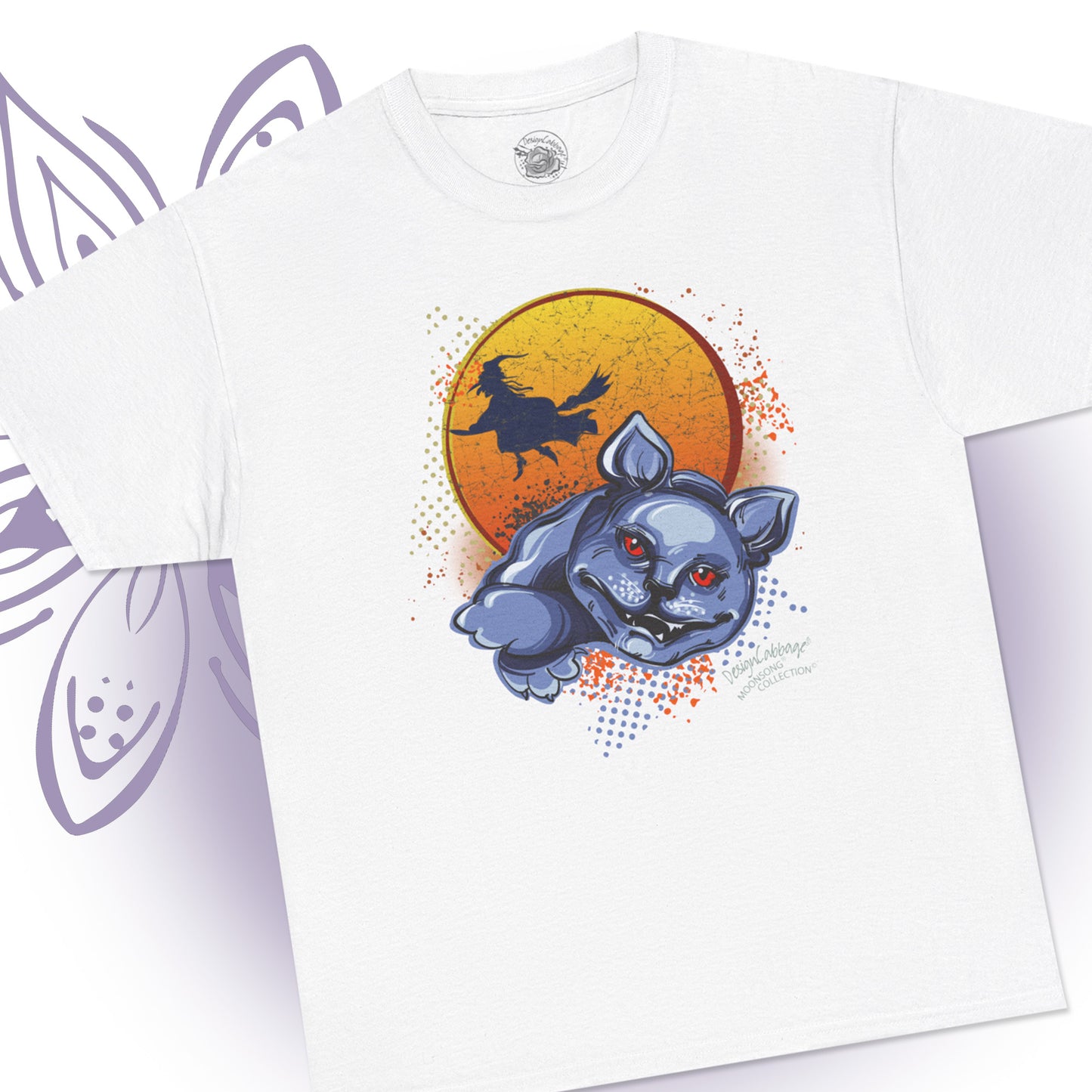 Halloween Sarcastic Cat Graphic T-Shirt - MoonSong® Collection - Unisex-Fit Tee