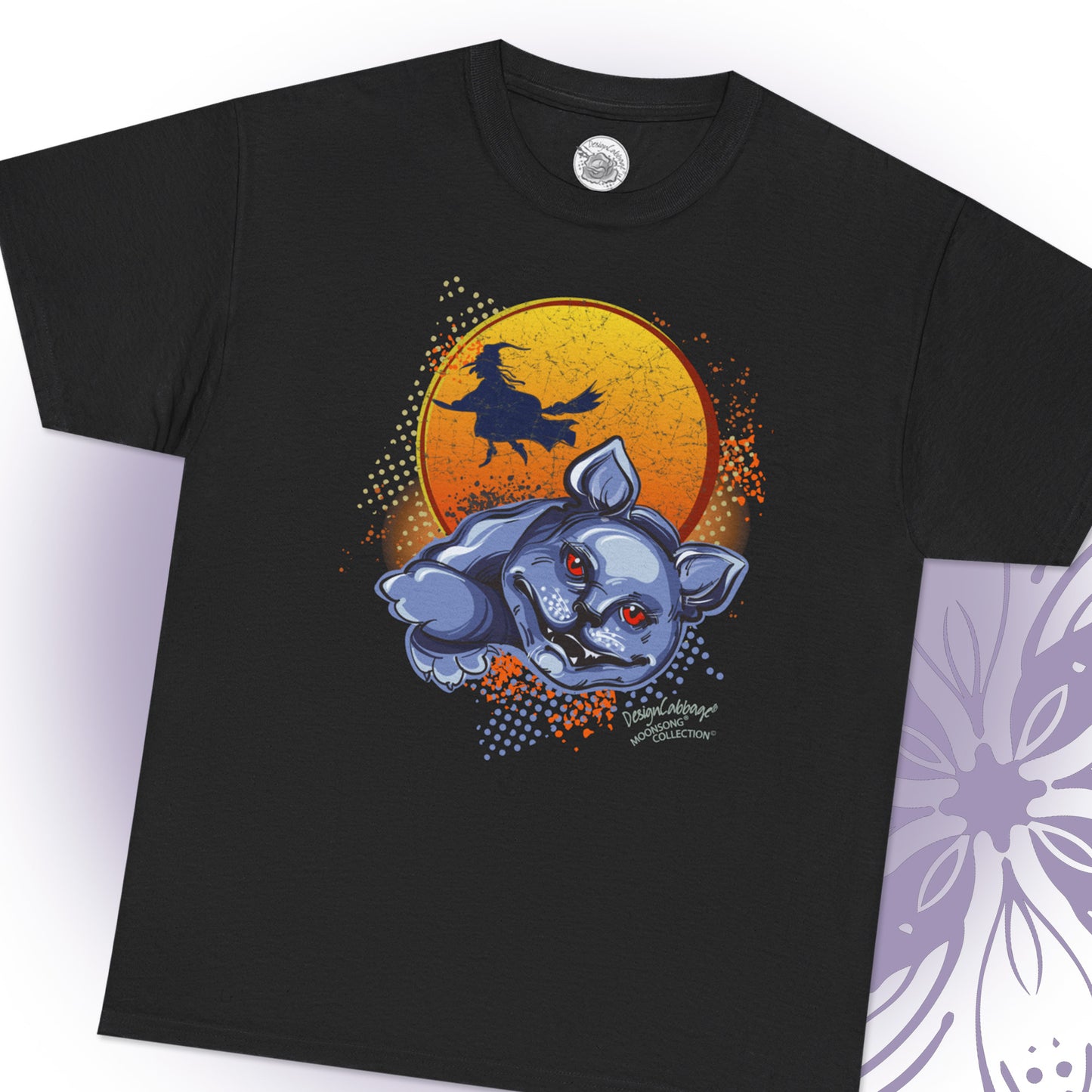 Halloween Sarcastic Cat Graphic T-Shirt - MoonSong® Collection - Unisex-Fit Tee