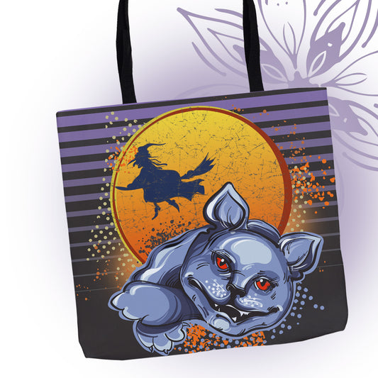 Halloween Cat Graphic Tote Bags - MoonSong® Collection