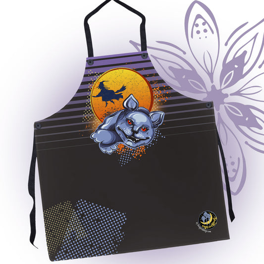 Halloween Cat Graphic Apron - MoonSong® Collection