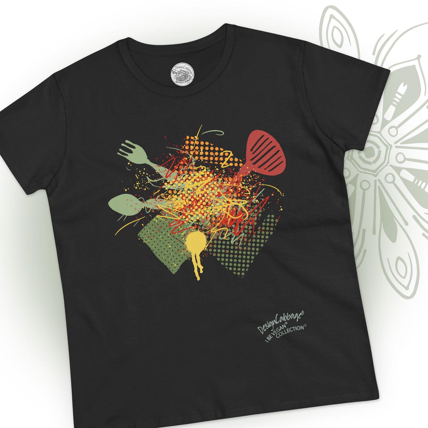 Kitchen Chaos Graphic T-Shirt - I Be Vegan® Collection - Women's Tee