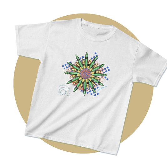 Crayon Mandala Graphic T-Shirt - Brush&Pen® Collection - Kids' Tee