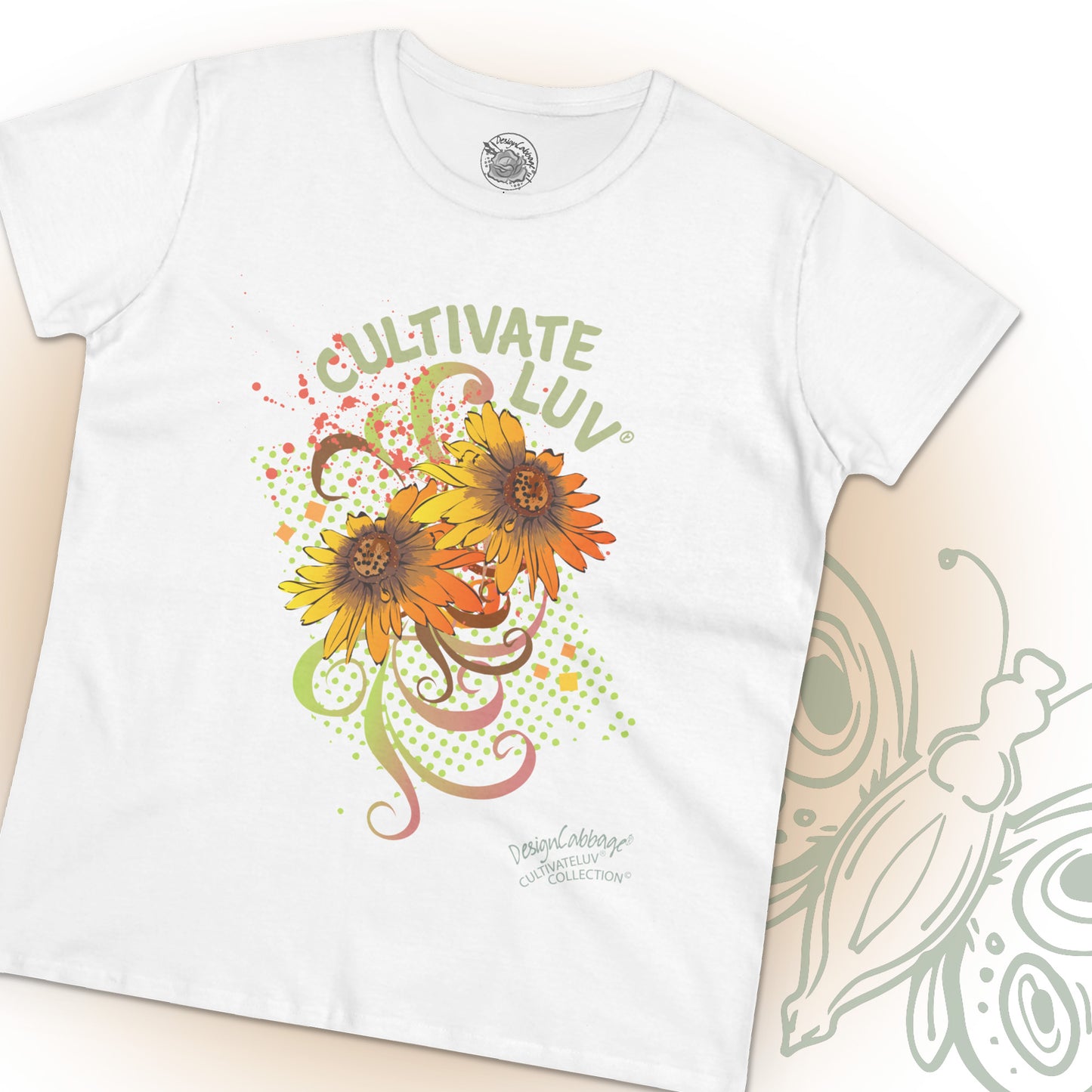 Garden Sunflower Daisy Garden Floral Graphic T-Shirt - CultivateLuv® Collection - Women's Tee