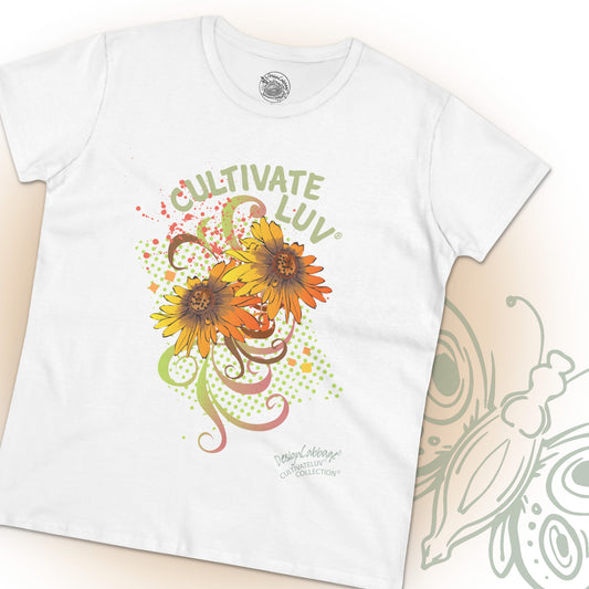 Garden Sunflower Daisy Garden Floral Graphic T-Shirt - CultivateLuv® Collection - Women's Tee