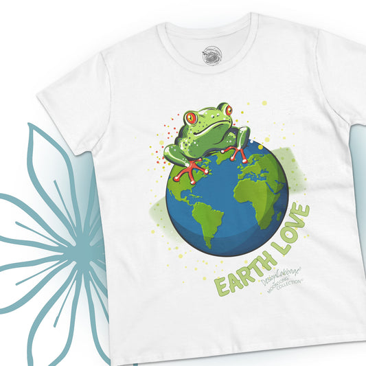 Frog Earth Love Graphic T-Shirt - MoonSong® Collection - Women's Tee