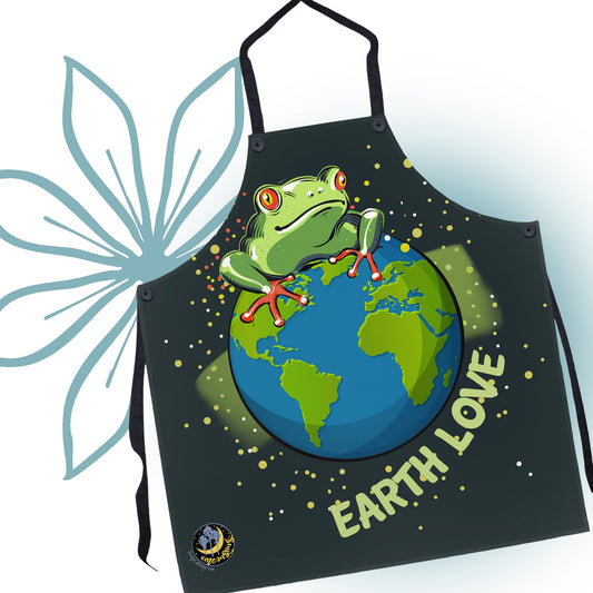 Frog Earth Love Graphic Apron - MoonSong® Collection