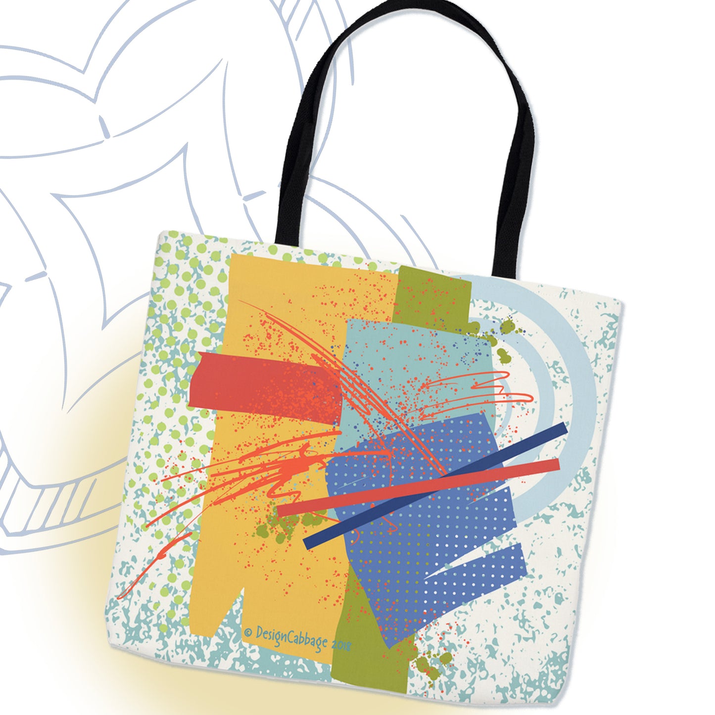 Abstract Art Graphic Tote Bag - Brush&Pen® Collection