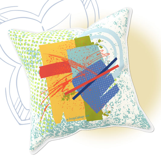 Abstract Art Graphic Throw Pillow - Brush&Pen® Collection