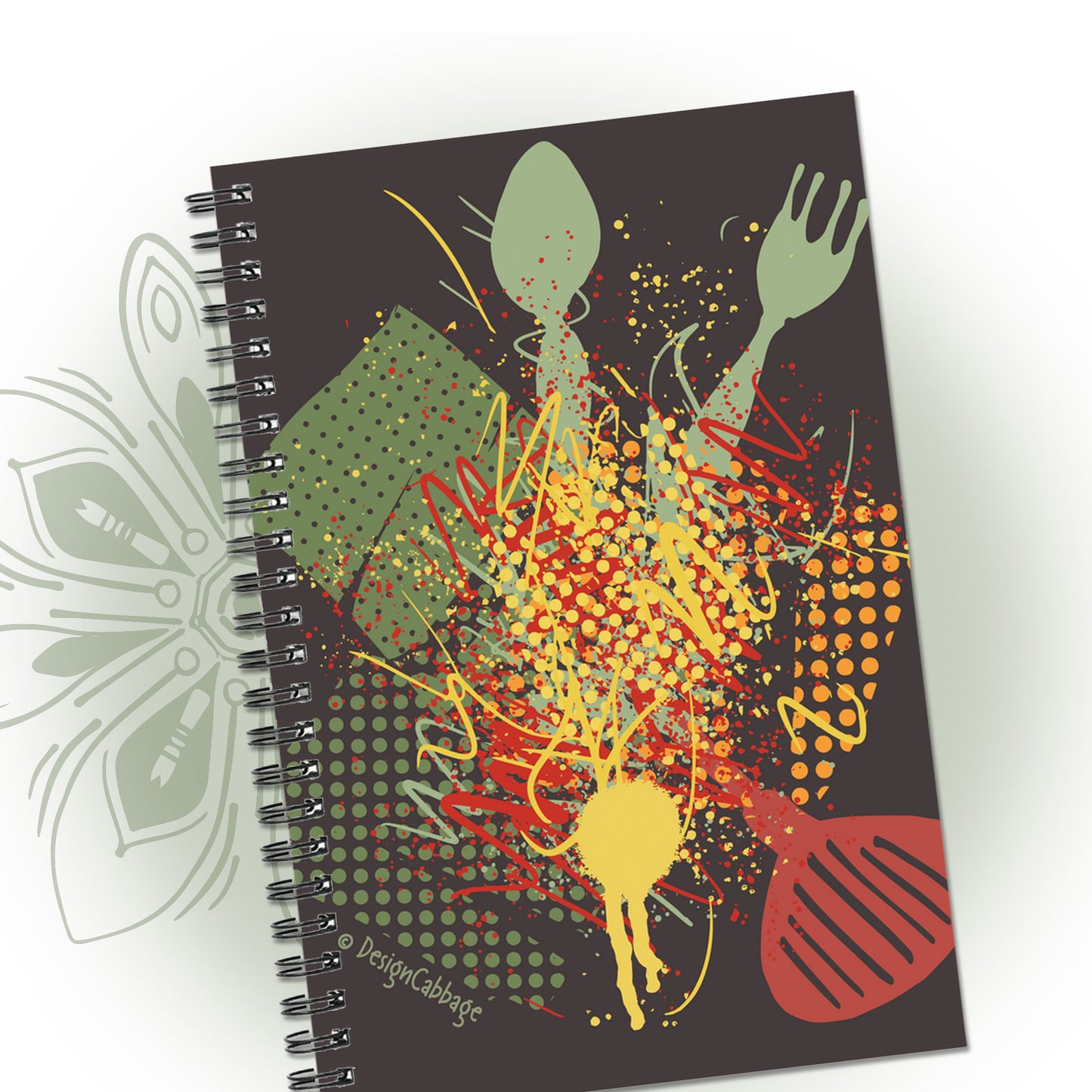 Kitchen Chaos Graphic Notebook - I Be Vegan® Collection