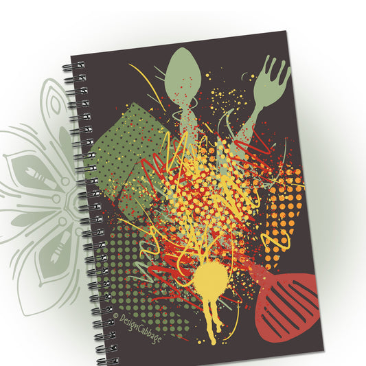 Kitchen Chaos Graphic Notebook - I Be Vegan® Collection