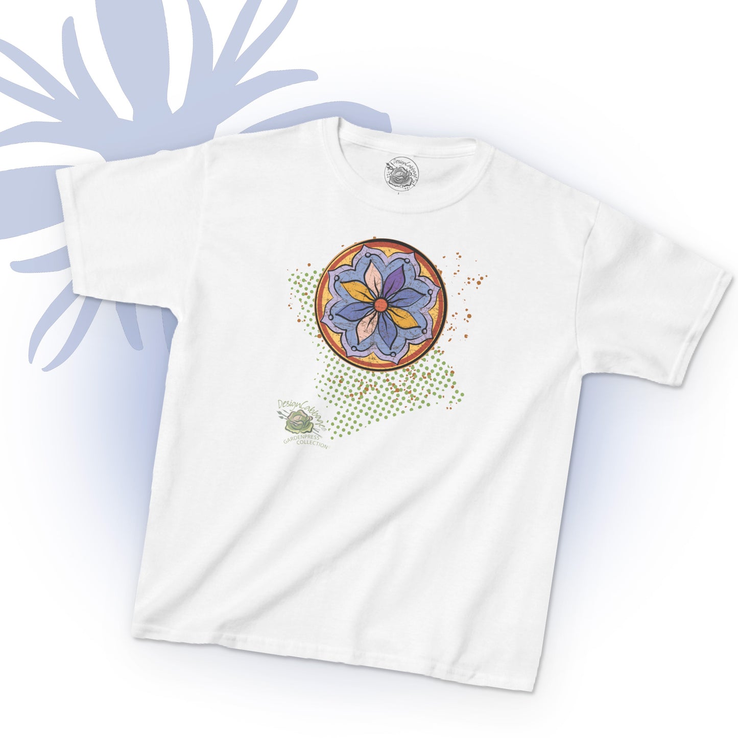 Flower Geometric Graphic T-Shirt - GardenPress® Collection - Kid's Tee