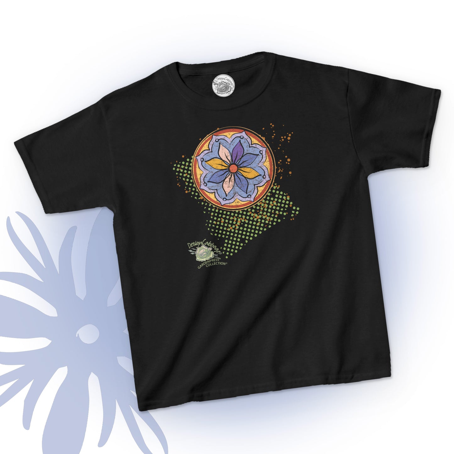 Flower Geometric Graphic T-Shirt - GardenPress® Collection - Kid's Tee