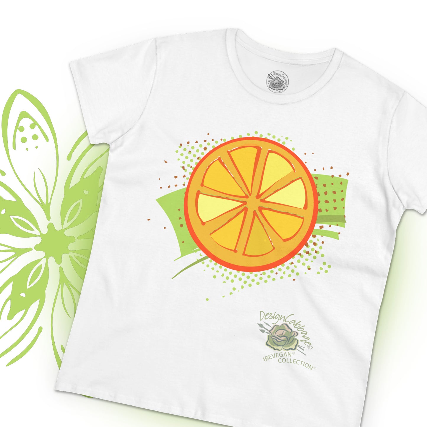 Garden Orange T-Shirt - I Be Vegan® Collection - Women's Tee