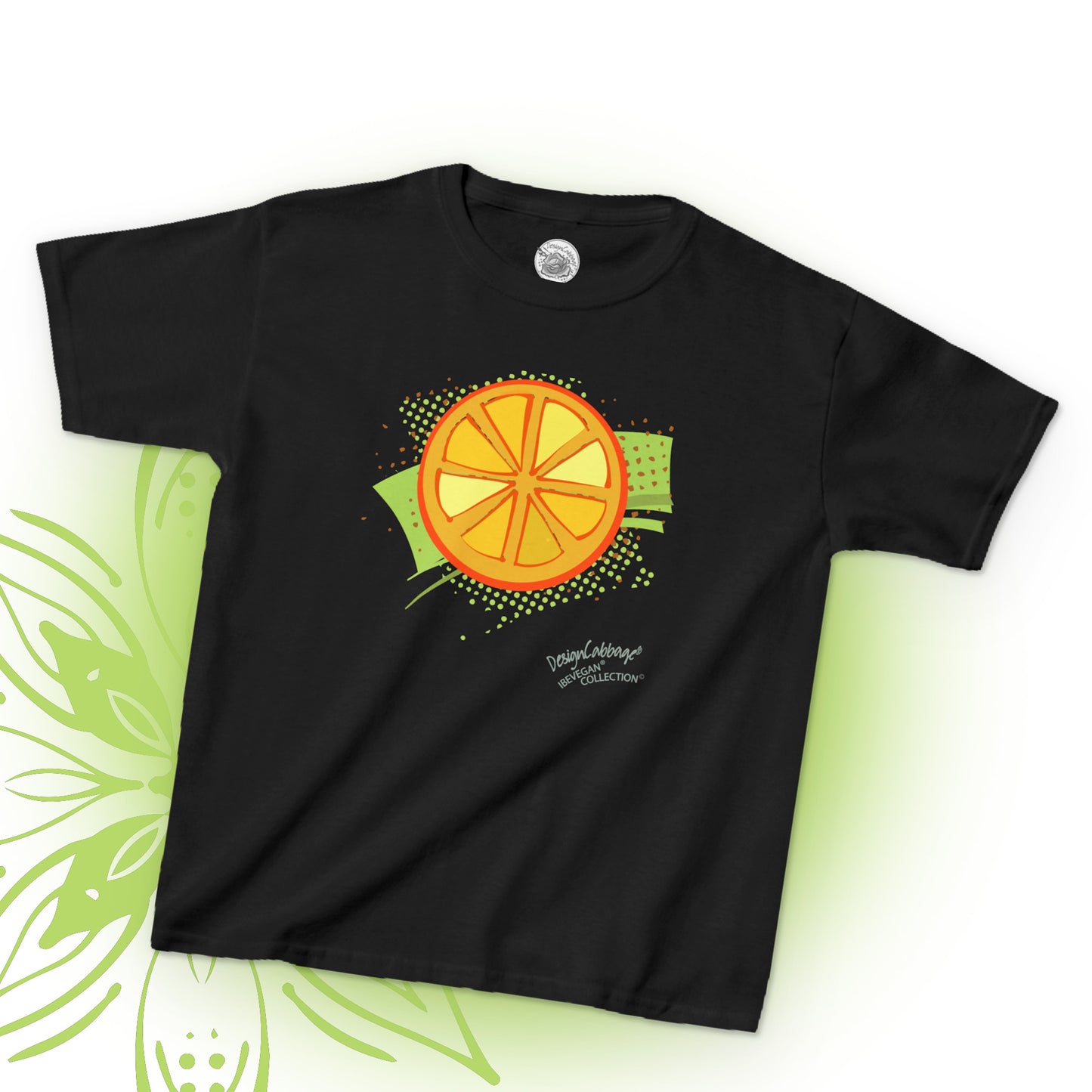 Garden Orange Citrus T-Shirt - I Be Vegan® Collection - Kid's Tee