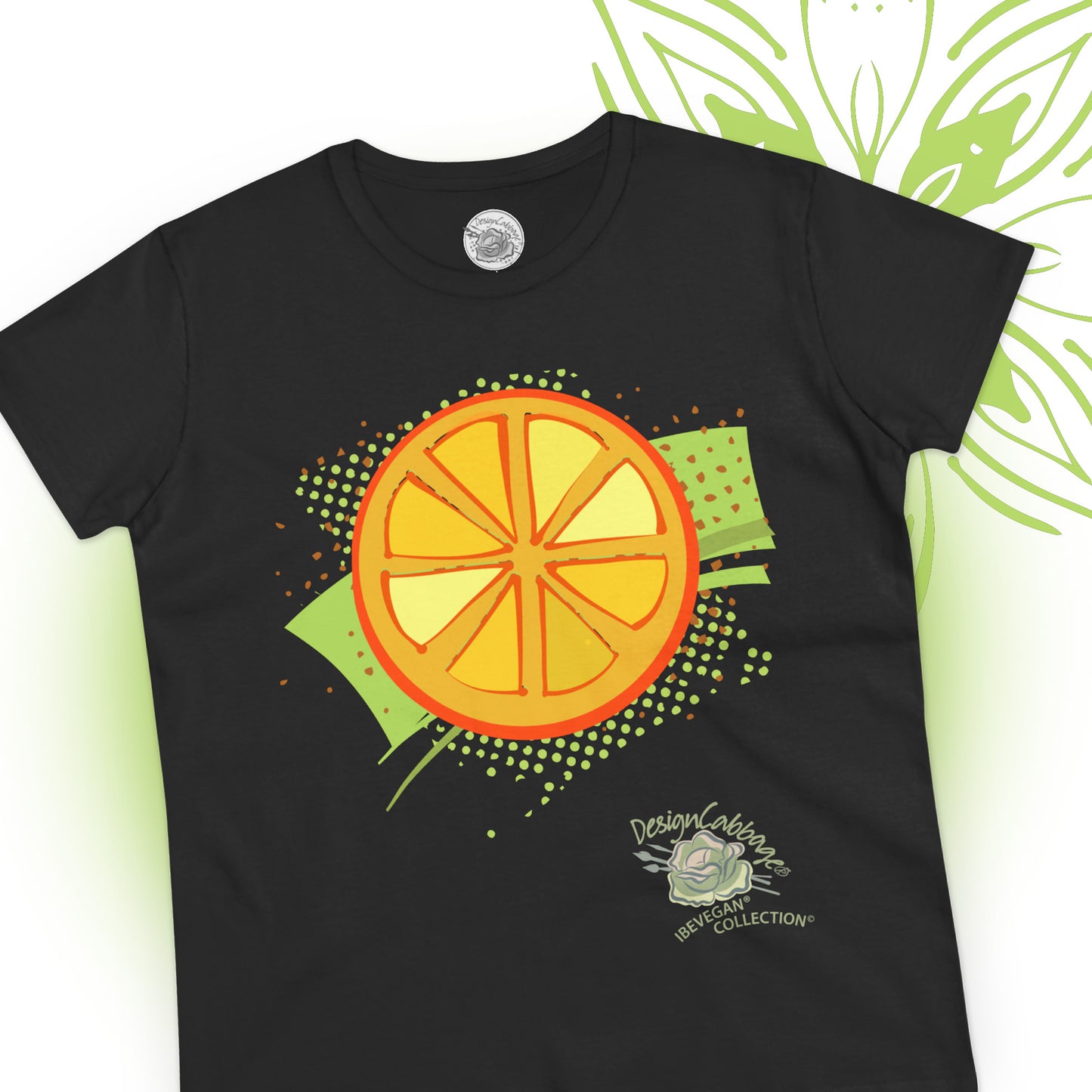 Garden Orange T-Shirt - I Be Vegan® Collection - Women's Tee