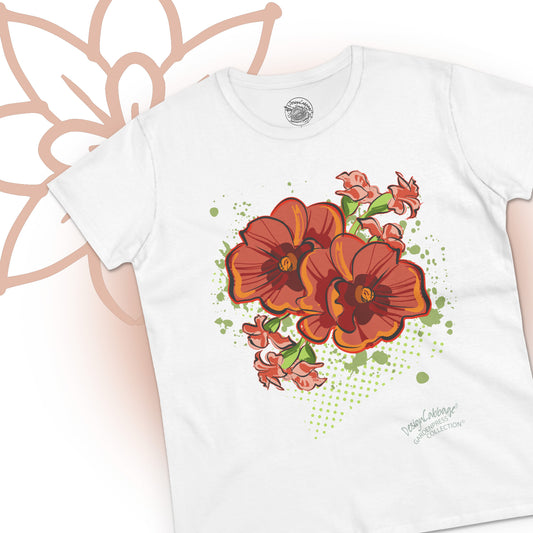 Garden Poppy Flower Graphic T-Shirt - GardenPress® Collection - Women's Tee