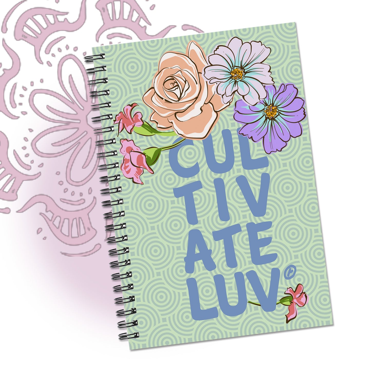 Love Garden Flower Graphic Notebook - CultivateLuv® Collection