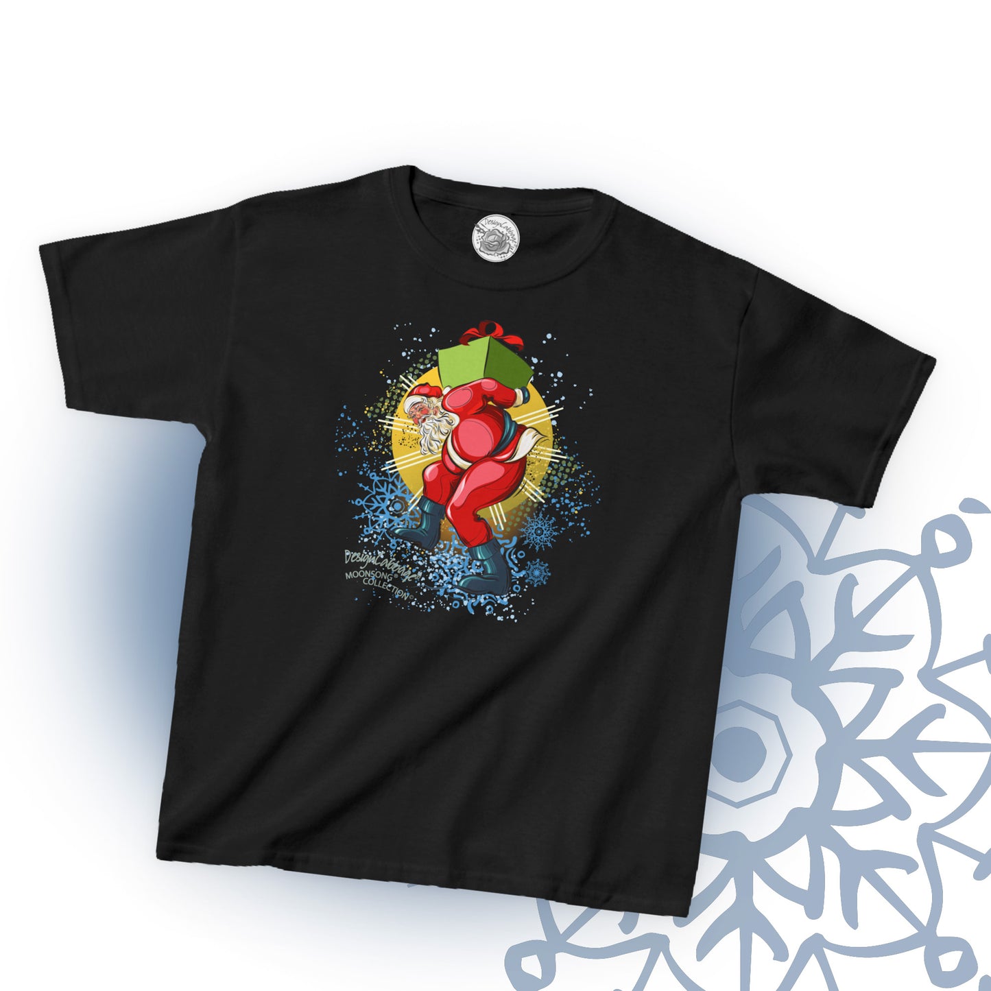 Happy Dancing Santa Graphic T-Shirt - MoonSong® Collection - Kid's Tee