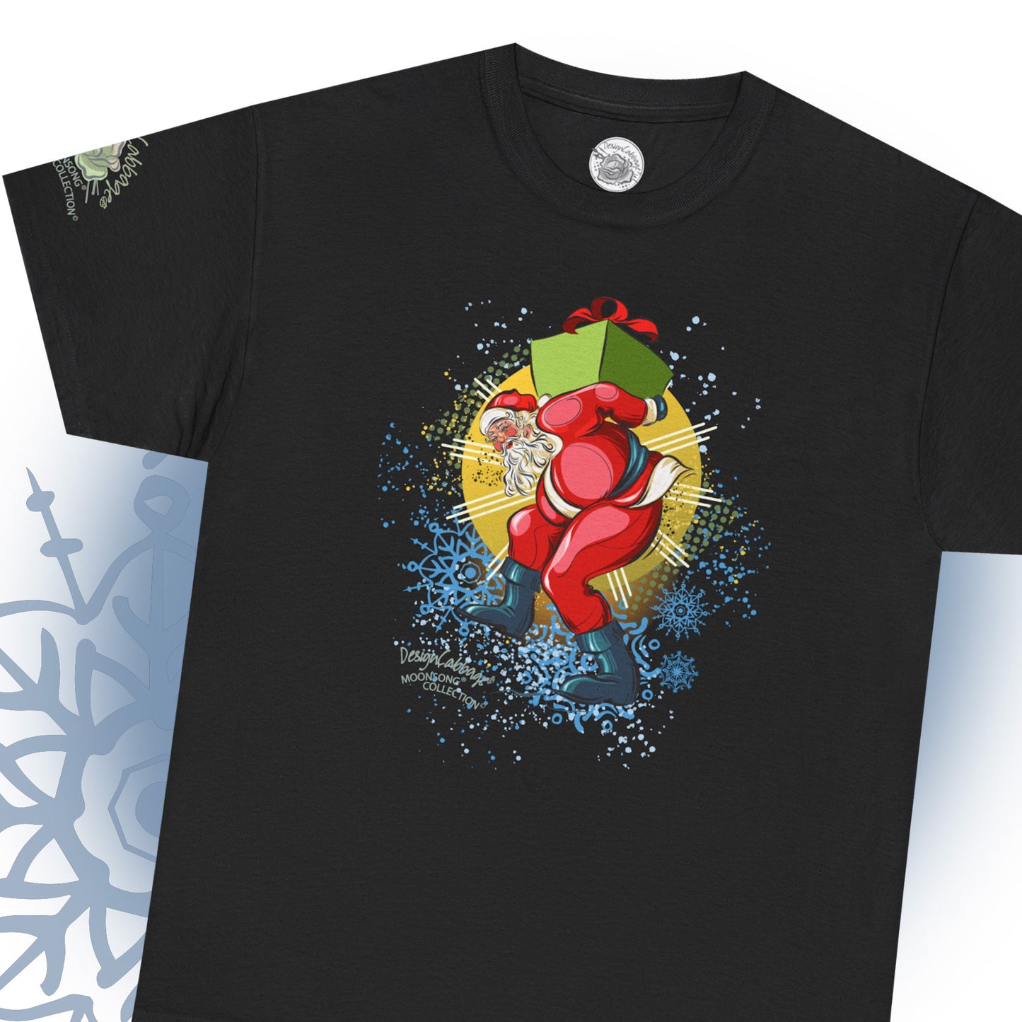 Happy Dancing Santa Graphic T-Shirt - MoonSong® Collection - Unisex-Fit Tee