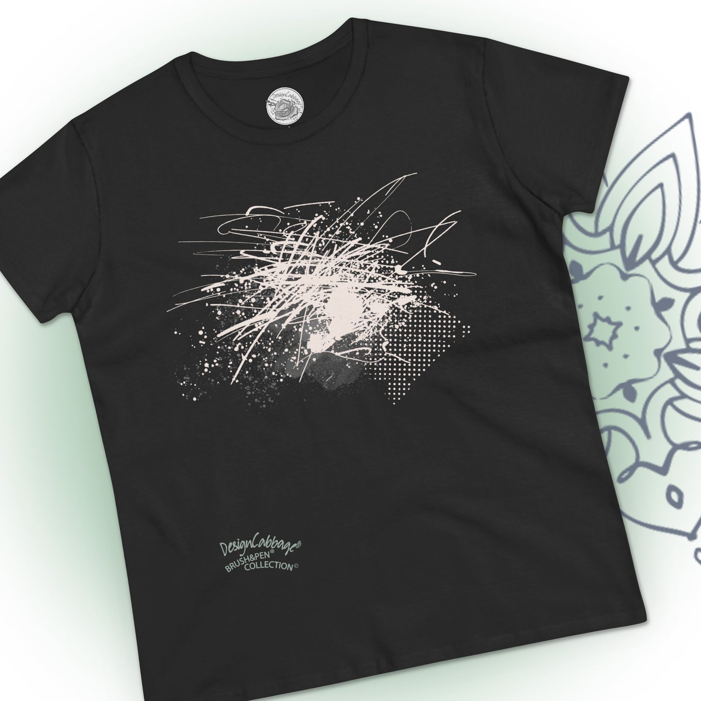Abstract Graphic Art T-Shirt - Brush&Pen® Collection - Women's Tee