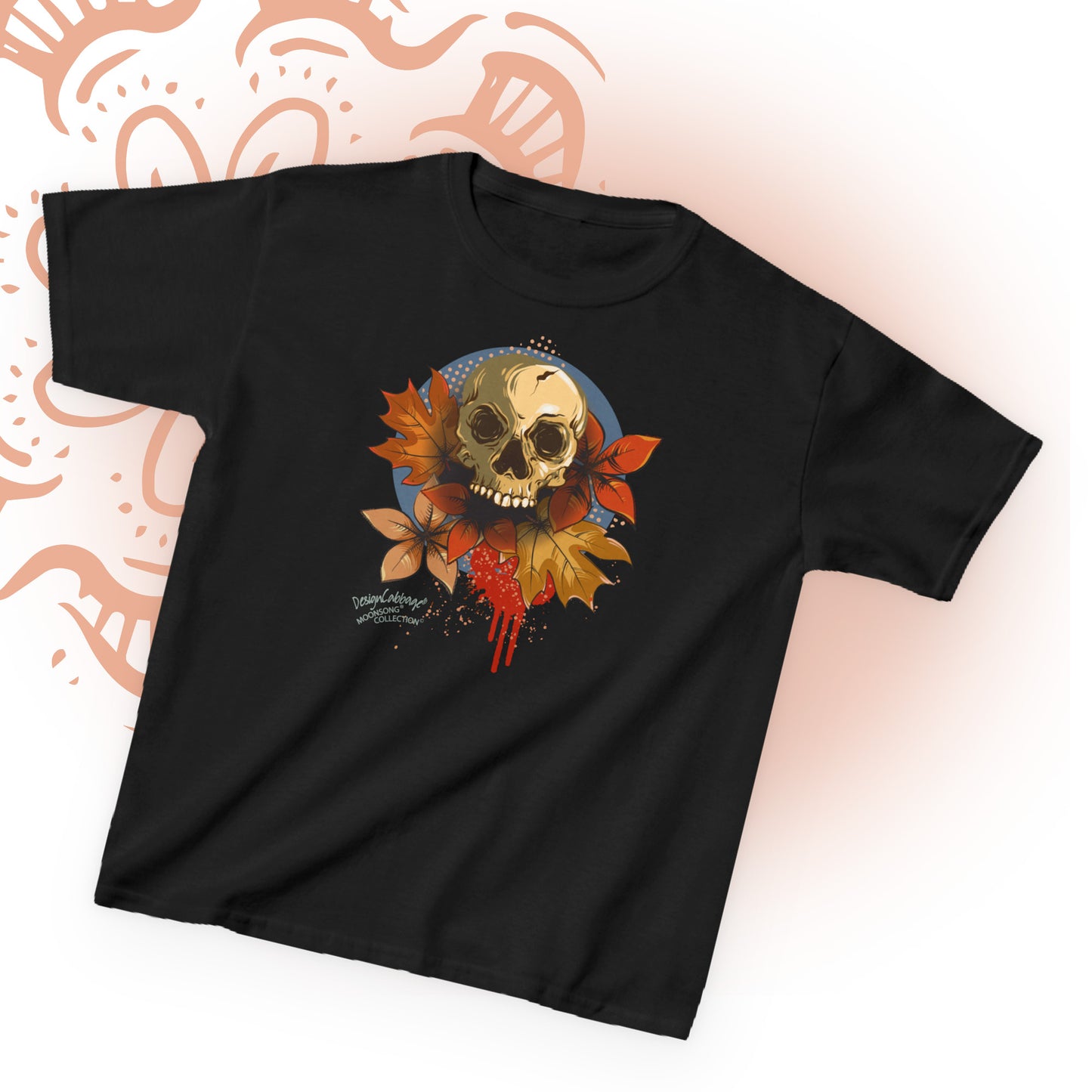 Halloween and Fall Scary Skull Graphic T-Shirt - MoonSong® Collection - Kids' Tee