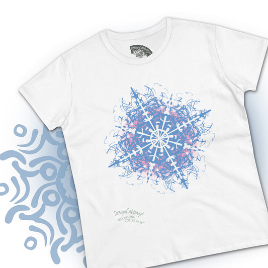 Snow Blue Graphic T-Shirt - MoonSong® Collection - Women's Tee