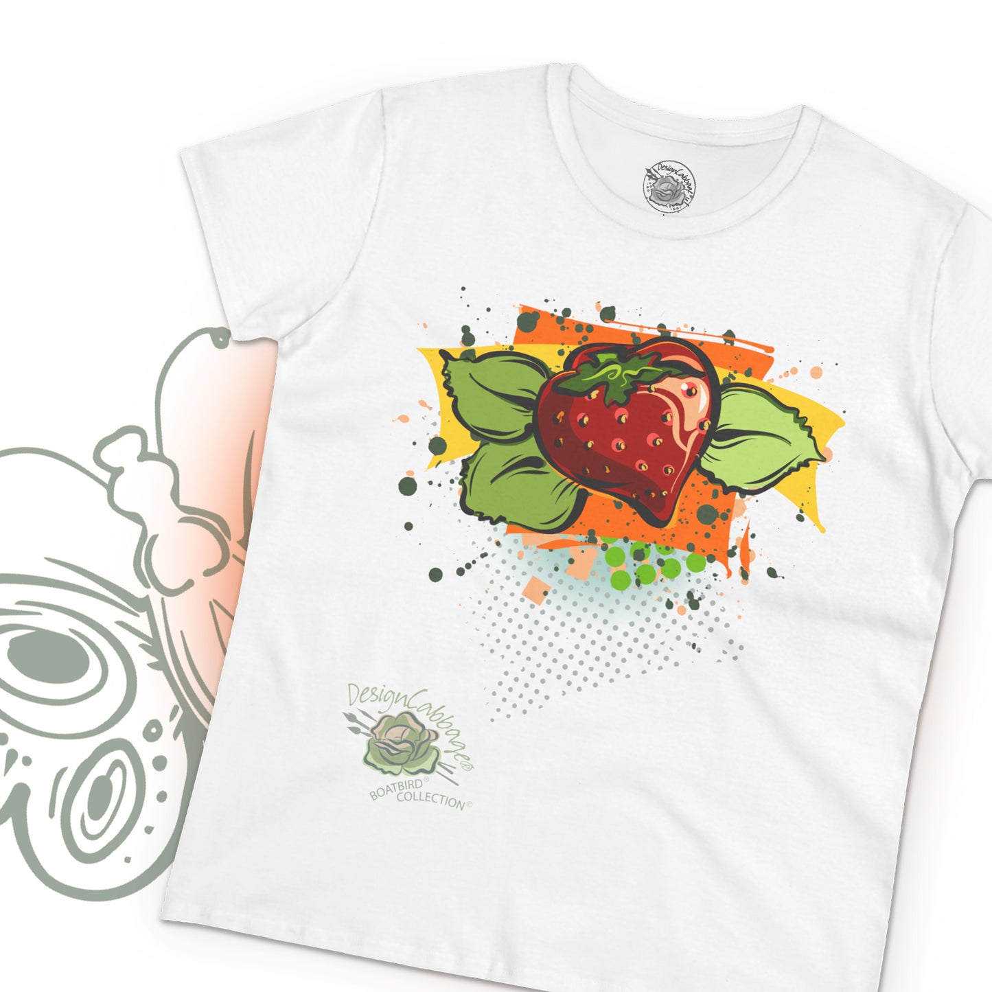 Strawberry Garden Graphic T-Shirt - I Be Vegan® Collection - Women's Tee