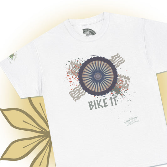 Bike Tread Graphic T-Shirt - NomadDays® Collection - Unisex-Fit Tee