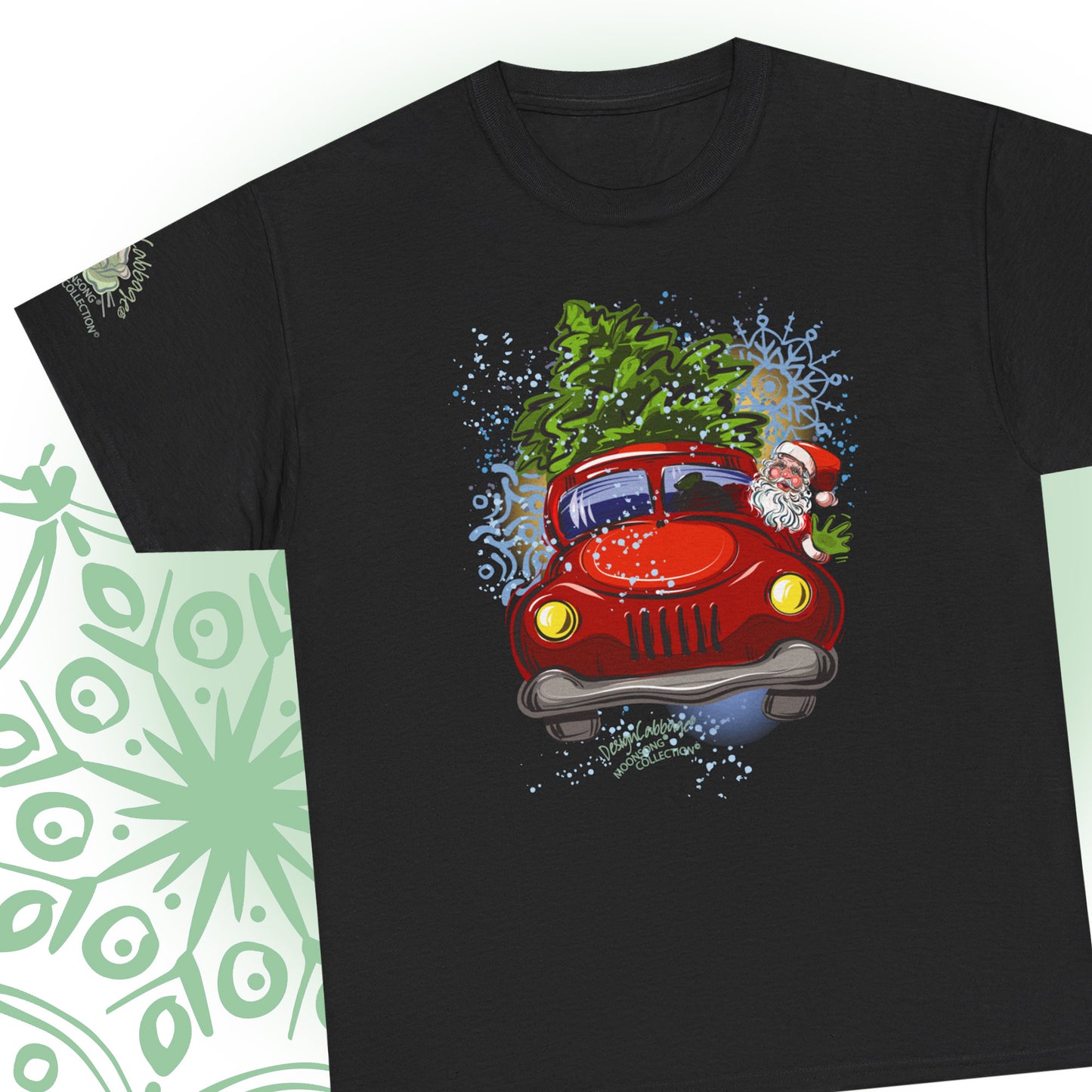 Santa Truck Graphic T-Shirt - MoonSong® Collection - Unisex-Fit Tee