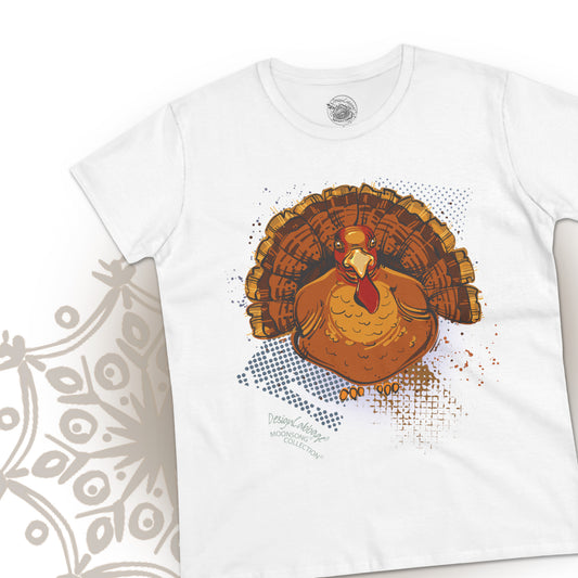 Thanksgiving Christmas Turkey Gobbler Graphic T-Shirt - MoonSong® Collection - Women's Tee