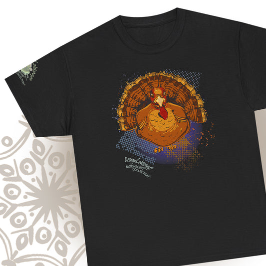 Thanksgiving Christmas Turkey Gobbler Graphic T-Shirt - MoonSong® Collection - Unisex-Fit Tee