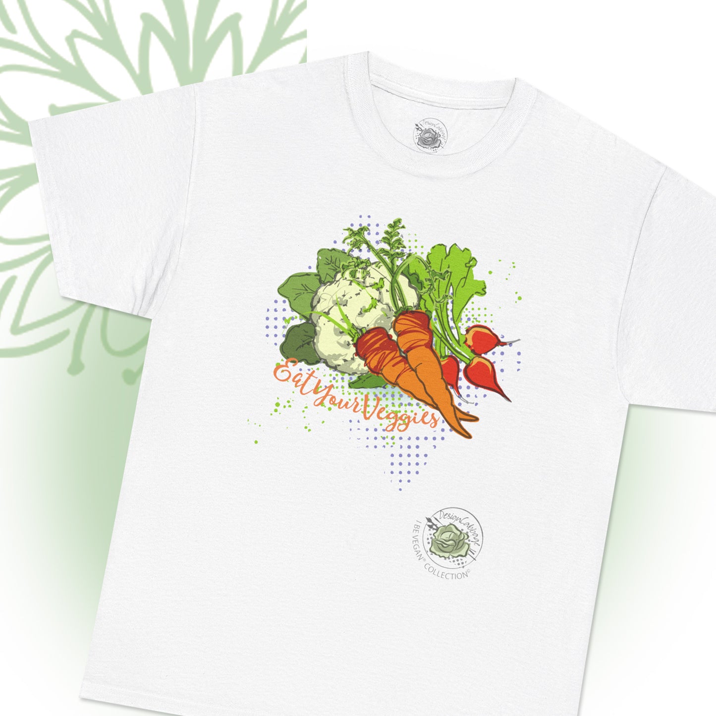 Vegetable Garden Graphic T-Shirt - I Be Vegan® Collection- Unisex-Fit Tee