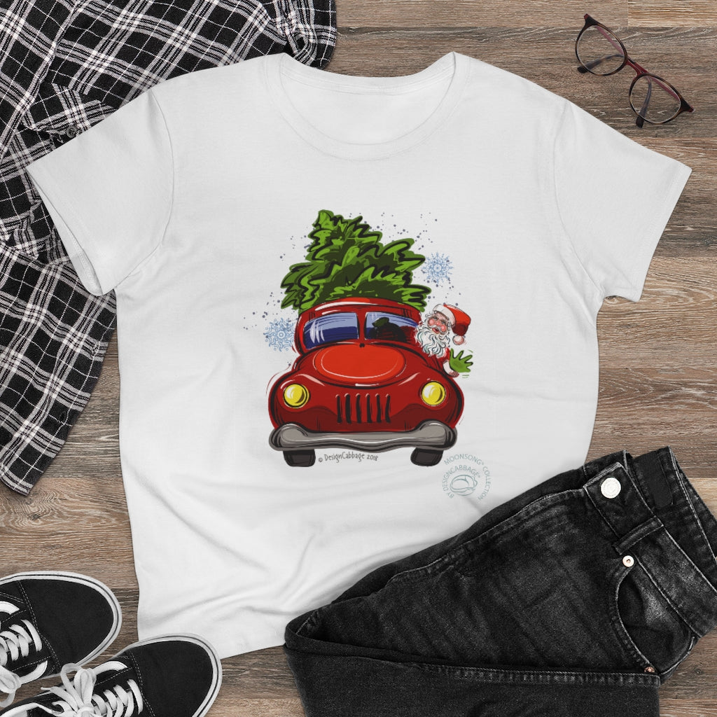 Santa Truck Graphic T-Shirt - MoonSong® Collection - Women's Tee