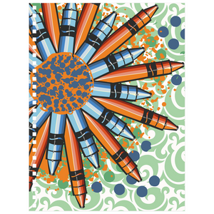 Crayon Mandala Graphic Notebook - Brush&Pen® Collection