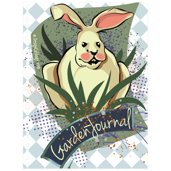 Bunny Garden Graphic Notebook - GardenPress® Collection