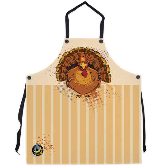 Thanksgiving Christmas Turkey Graphic Apron - MoonSong® Collection