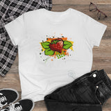Strawberry Garden Graphic T-Shirt - I Be Vegan® Collection - Women's Tee