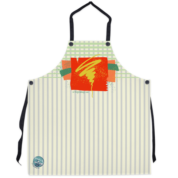 Abstract Art Whirlwind Graphic Apron - Brush&Pen® Collection