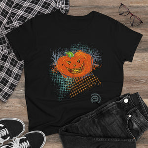 Halloween Pumpkin Graphic T-Shirt - MoonSong® Collection - Women's Tee